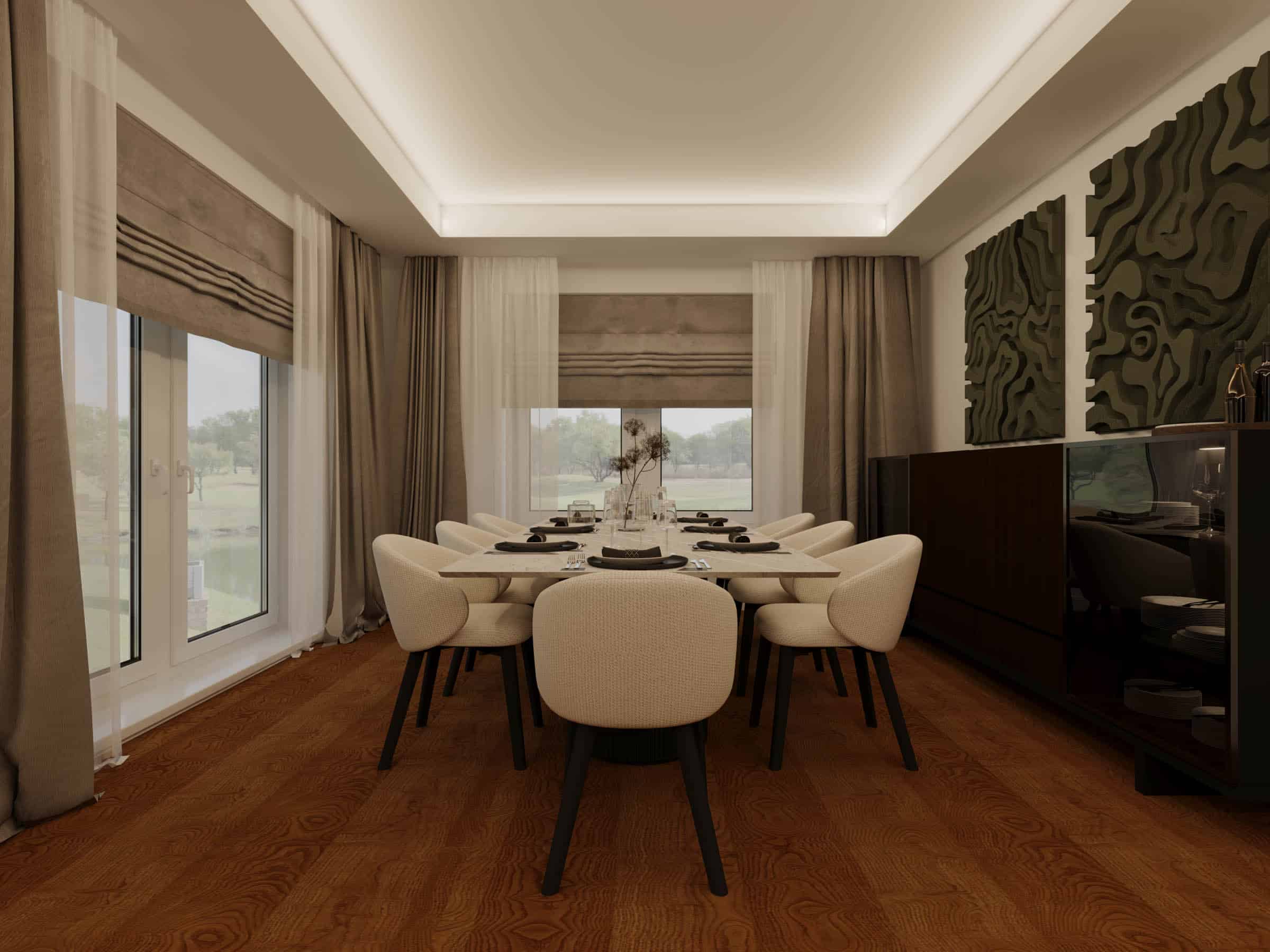 italyan yemek odası